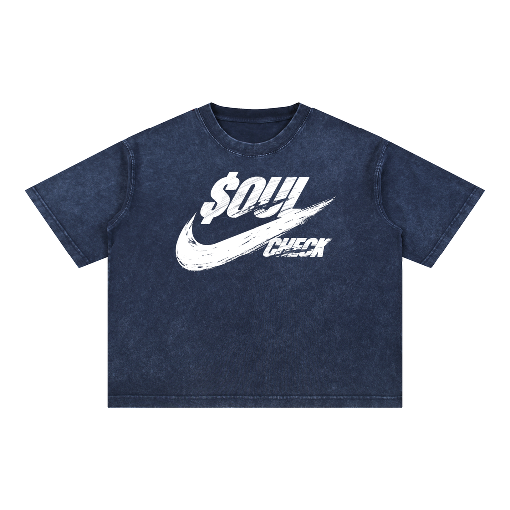 Mineral Wash Boxy Cotton T-Shirt