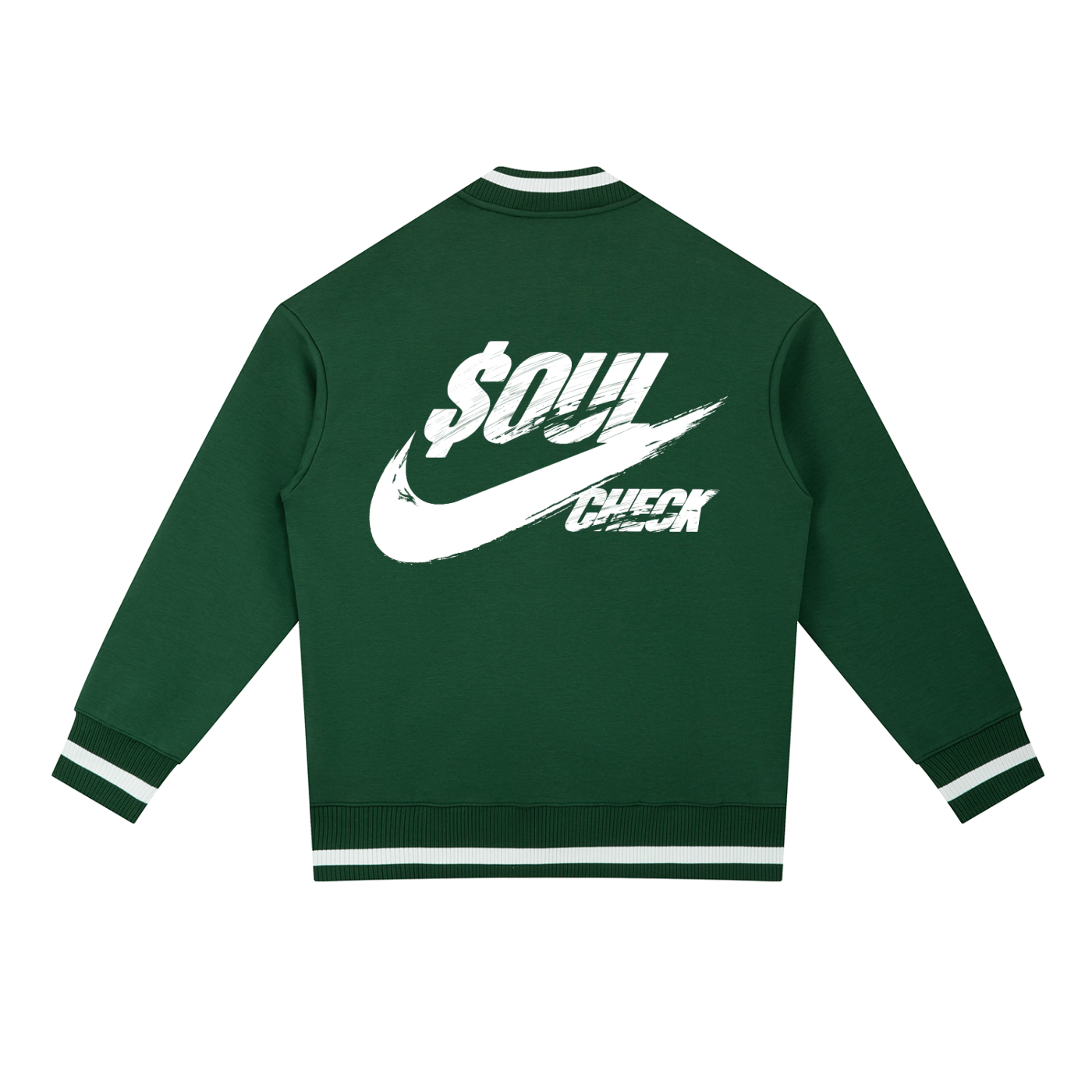 Contrast Piping Zip Bomber Jacket