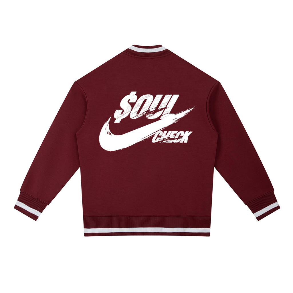 Contrast Piping Zip Bomber Jacket