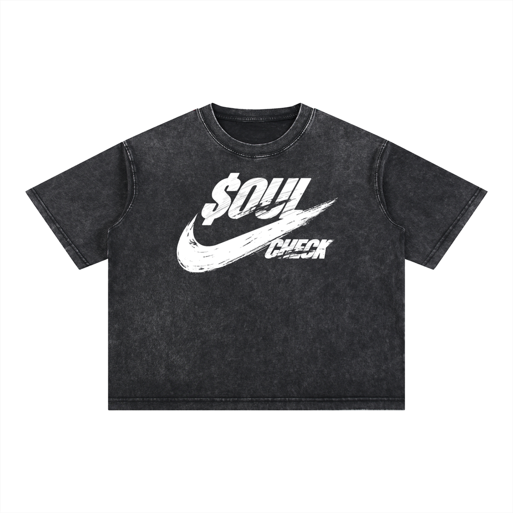 Mineral Wash Boxy Cotton T-Shirt