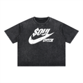 Mineral Wash Boxy Cotton T-Shirt