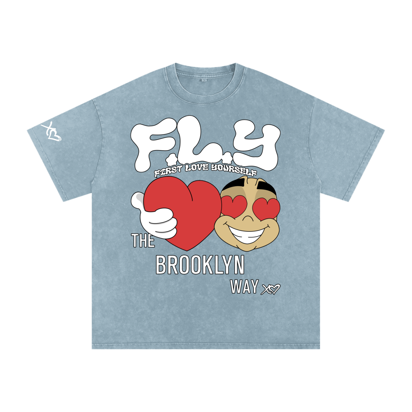 Snow Washed Oversized Cotton T-Shirt