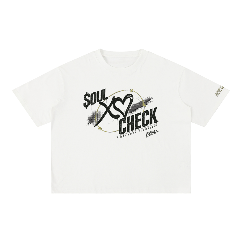FlySoulz,SoulCheck,FirstLoveYourself,GraphicTee,StreetwearTee,MineralWashTee,VintageWashShirt,OversizedGraphicTee,BoxyFitTee,UnisexStreetwear,BrooklynStreetwear,DistressedGraphic,HeartGraphicShirt,SelfLoveClothing,MotivationalStreetwear,PremiumStreetwear,UrbanFashion,CreamGraphicTee,StatementTee,EverydayStreetwear