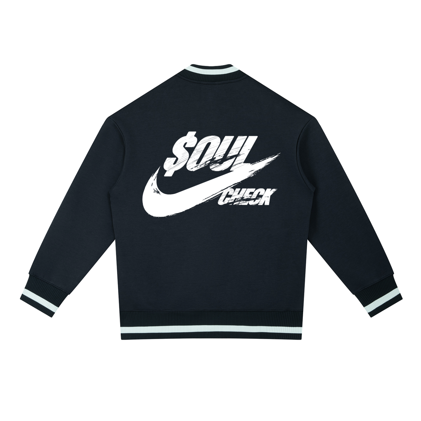 Contrast Piping Zip Bomber Jacket