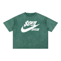 Mineral Wash Boxy Cotton T-Shirt