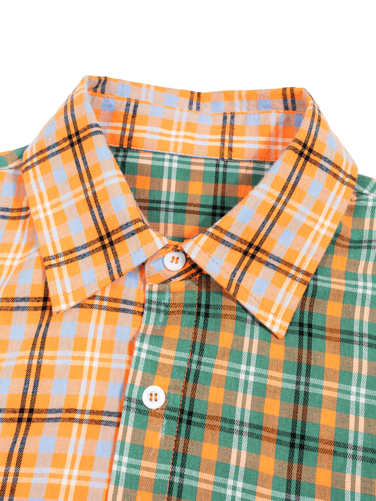 FlySoulz “One World” Split Plaid Shirt