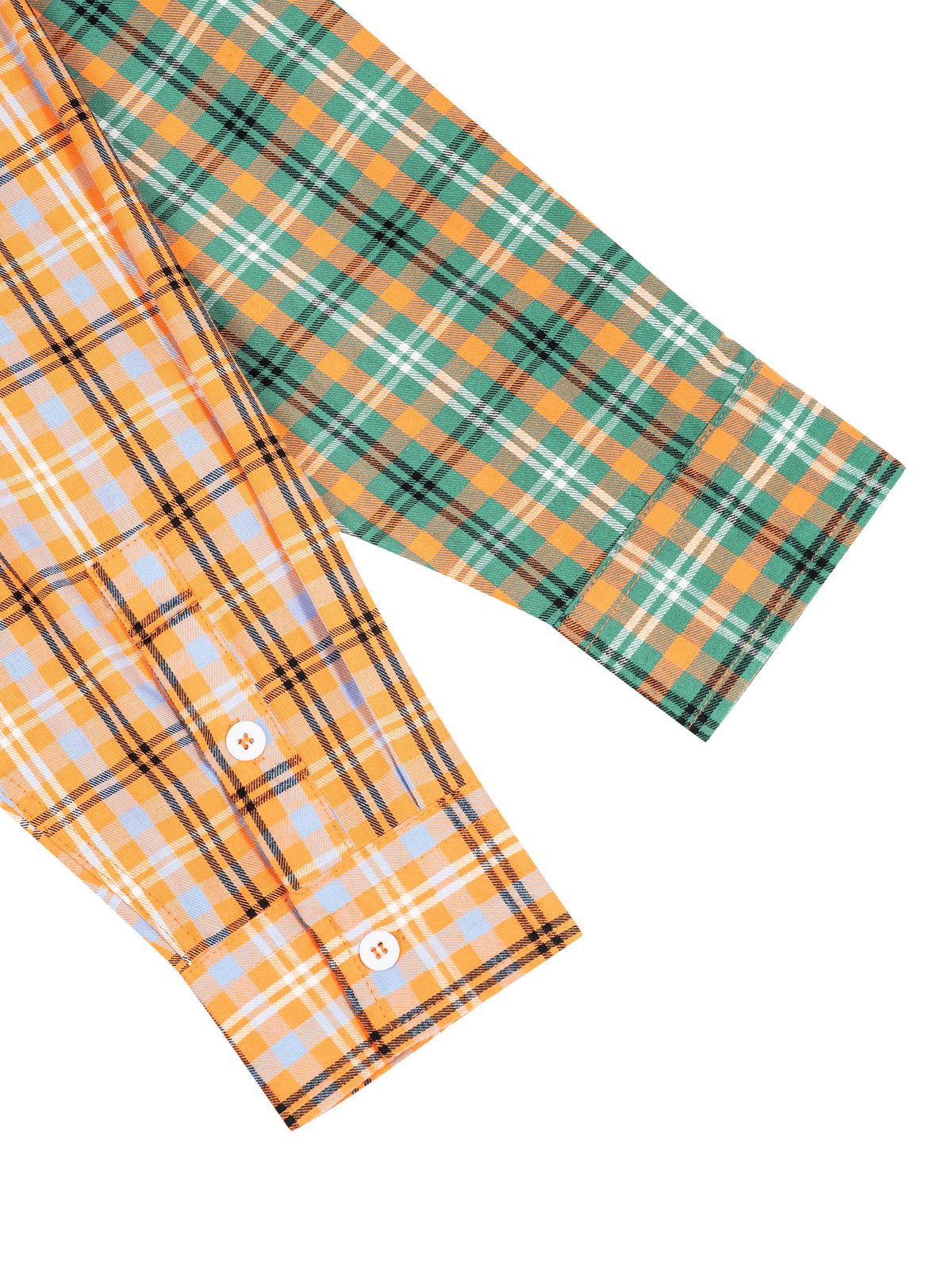 FlySoulz “One World” Split Plaid Shirt